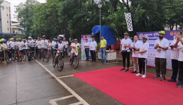 Har ghar tiranga; Spontaneous response to the cycle rally organized by the KDMC Electricity Department