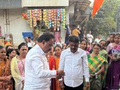 नांदिवली गावामध्ये रस्ते काँक्रिटीकरण आणि बूस्टर पंप प्रकल्पाला सुरुवात ; आमदार राजेश मोरे यांच्या हस्ते झाले भूमीपूजन