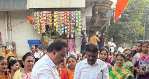 नांदिवली गावामध्ये रस्ते काँक्रिटीकरण आणि बूस्टर पंप प्रकल्पाला सुरुवात ; आमदार राजेश मोरे यांच्या हस्ते झाले भूमीपूजन