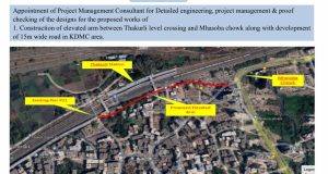 ठाकुर्ली रेल्वे फाटक ते म्हसोबा चौक उन्नत मार्गाची उभारणी होणार – एमएमआरडीएकडून ३६ कोटींची निविदा जाहीर