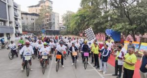 कल्याण डोंबिवलीतील शेकडो सायकलिस्टकडून ऊर्जा बचतीचा संदेश ; ऊर्जा संवर्धन सप्ताहानिमित्त केडीएमसीतर्फे आयोजित सायकल रॅलीला उत्स्फूर्त प्रतिसाद