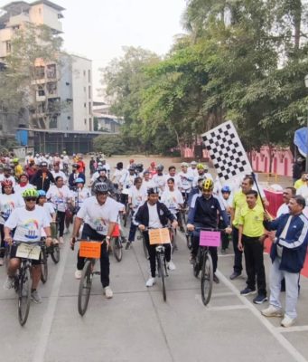 कल्याण डोंबिवलीतील शेकडो सायकलिस्टकडून ऊर्जा बचतीचा संदेश ; ऊर्जा संवर्धन सप्ताहानिमित्त केडीएमसीतर्फे आयोजित सायकल रॅलीला उत्स्फूर्त प्रतिसाद