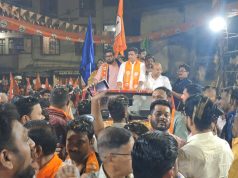 कल्याण पूर्वेत पॅनल क्र.12 मध्ये रोड शोच्या माध्यमातून महायुतीचे शक्तिप्रदर्शन; महायुतीचे सर्व उमेदवार जिंकणार – खा.डॉ. श्रीकांत शिंदे यांनी व्यक्त केला विश्वास