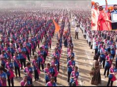 जागतिक महिला दिनी डोंबिवलीत विश्वविक्रमाची नोंद ; ९ हजार १११ विद्यार्थिनींनी सामूहिक लेझिम वादनाचा रचला इतिहास