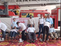 केडीएमसी अग्निशमन दलातर्फे आयोजित रक्तदान शिबिराला उत्स्फूर्त प्रतिसाद