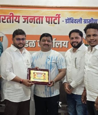 भाजप कल्याण जिल्हा सचिवपदी आशुतोष सिंह यांचीही नियुक्ती ; जिल्हाध्यक्ष नंदू परब यांच्याकडून नियुक्तीपत्र प्रदान
