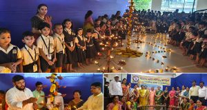 दिप अमावस्येनिमित्त परंपरेच्या ज्योतीने उजळले बालक मंदिर; ६५० विद्यार्थ्यांनी जपला भारतीय संस्कृतीचा वारसा