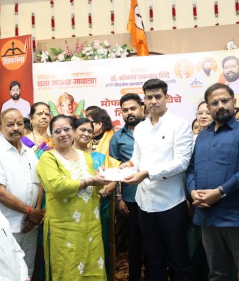 गणेशोत्सवानिमित्त कल्याण लोकसभेत मोफत बससेवा ; खासदार डॉ. श्रीकांत शिंदे यांच्या प्रमुख उपस्थितीत तिकीट वाटपाचा शुभारंभ