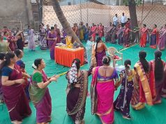 “ऐलमा पैलमा गणेश देवा… कल्याणात रंगला मराठमोळ्या संस्कृतीचा महाभोंडला; महिलांच्या झिम्मा-फुगड्यांनी उत्सवाला चढला रंग”